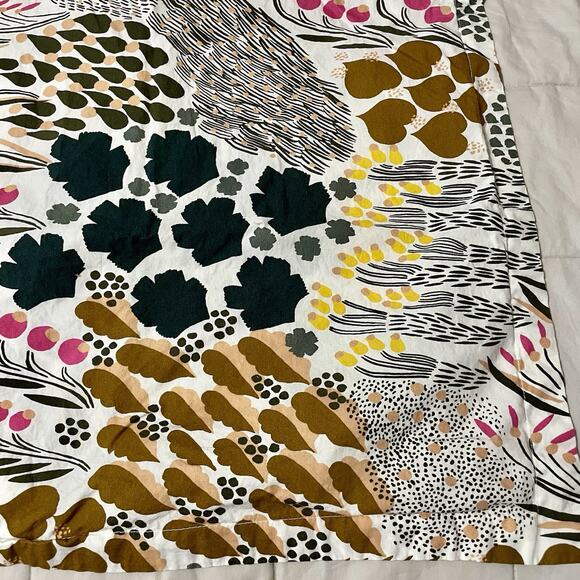 Marimekko King Pillow Sham Pieni Letto Cotton Floral Abstract Multicolor Swedish - Picture 3 of 8